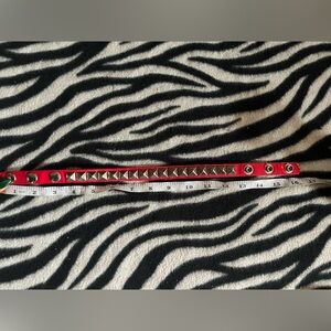 Red Studded Choker